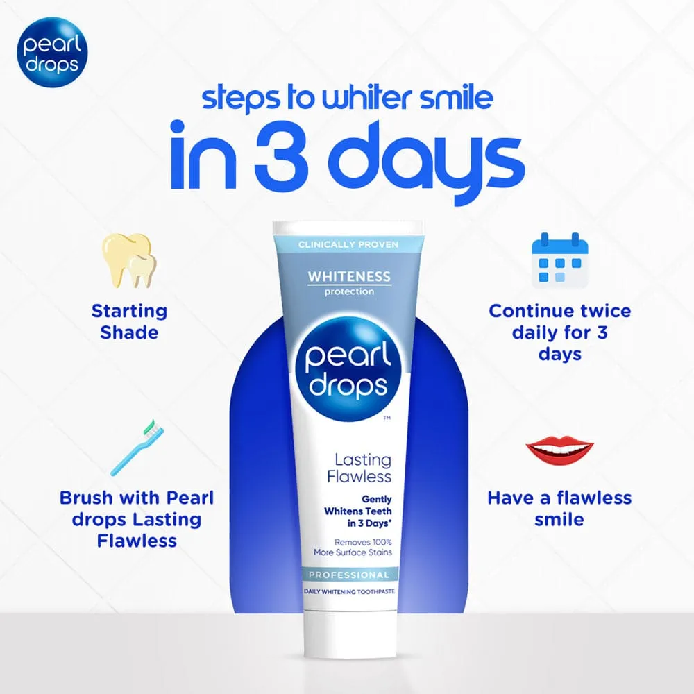 Pearl Drops Toothpaste Lasting Flawless Whiteness Protection 115g