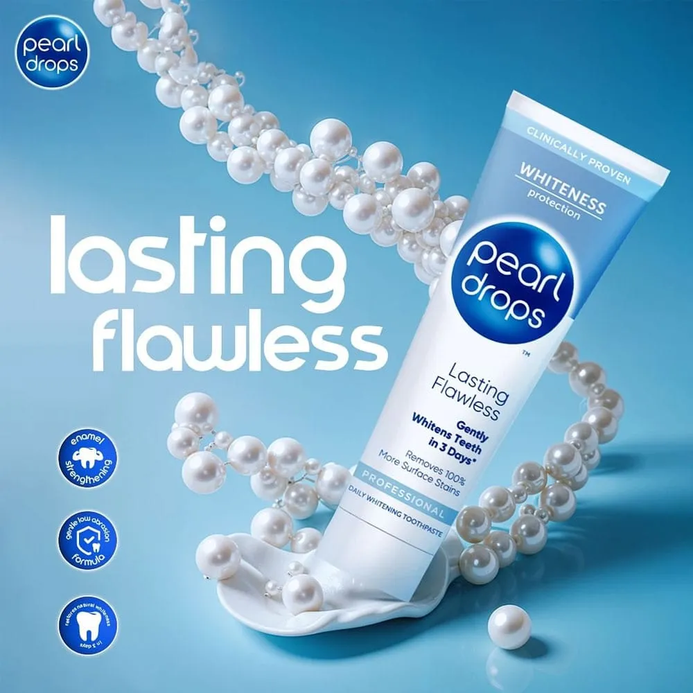 Pearl Drops Toothpaste Lasting Flawless Whiteness Protection 115g