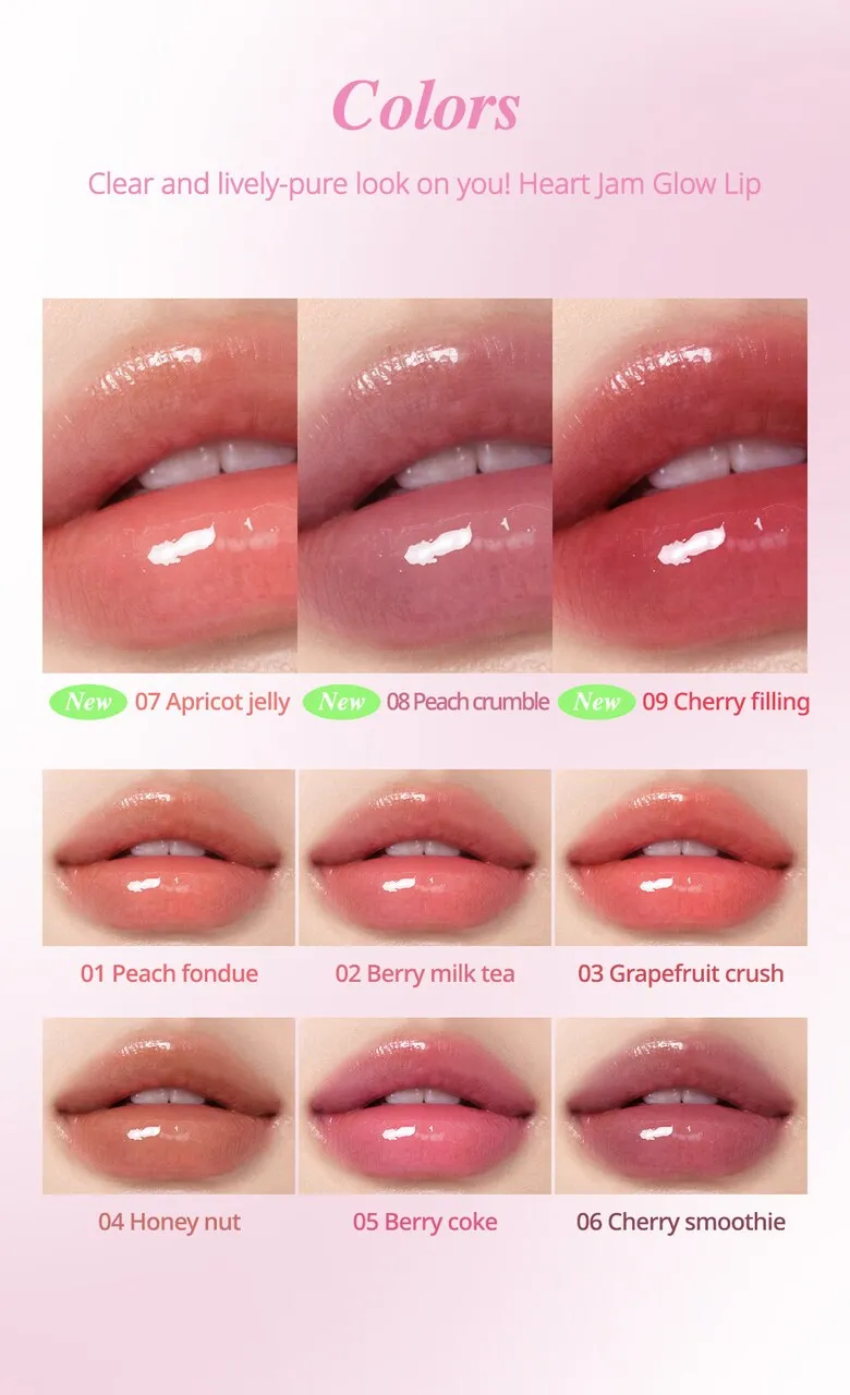Peripera Heart Jam Glow Lip