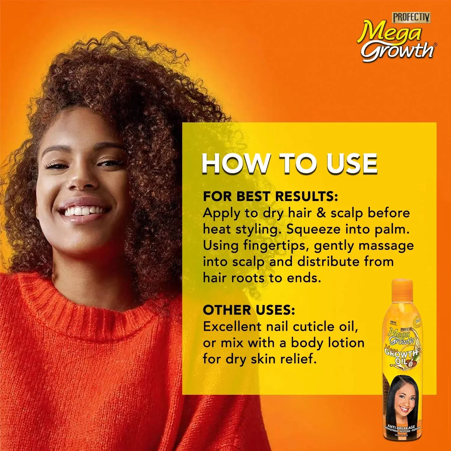 Profectiv Mega Growth Anti-Breakage Oil - 8 oz
