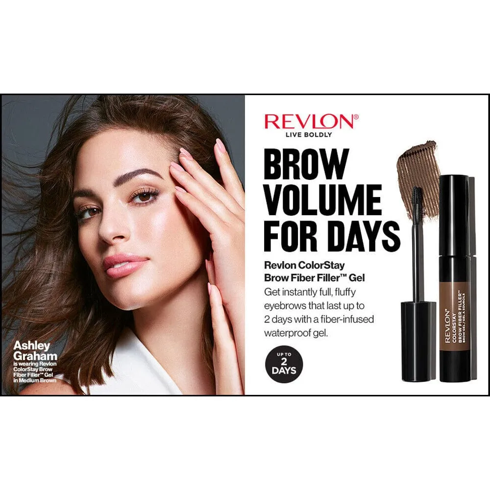 Revlon ColorStay Brow Fiber Filler Brow Gel Dark Brown