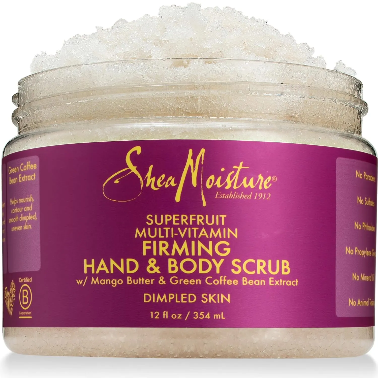Shea Moisture Superfruit Multivitamin Firming Hand & Body Scrub with Mango Butter & Green Coffee Bean Extract - 12 oz