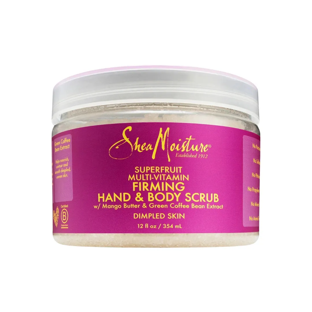 Shea Moisture Superfruit Multivitamin Firming Hand & Body Scrub with Mango Butter & Green Coffee Bean Extract - 12 oz