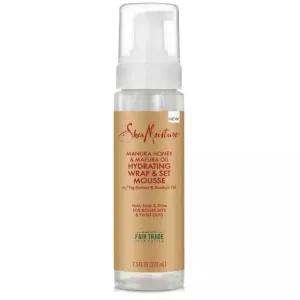 SheaMoisture Hydrating Wrap & Set Mousse for Hold & Shine Manuka Honey & Mafura Oil - 7.5 oz