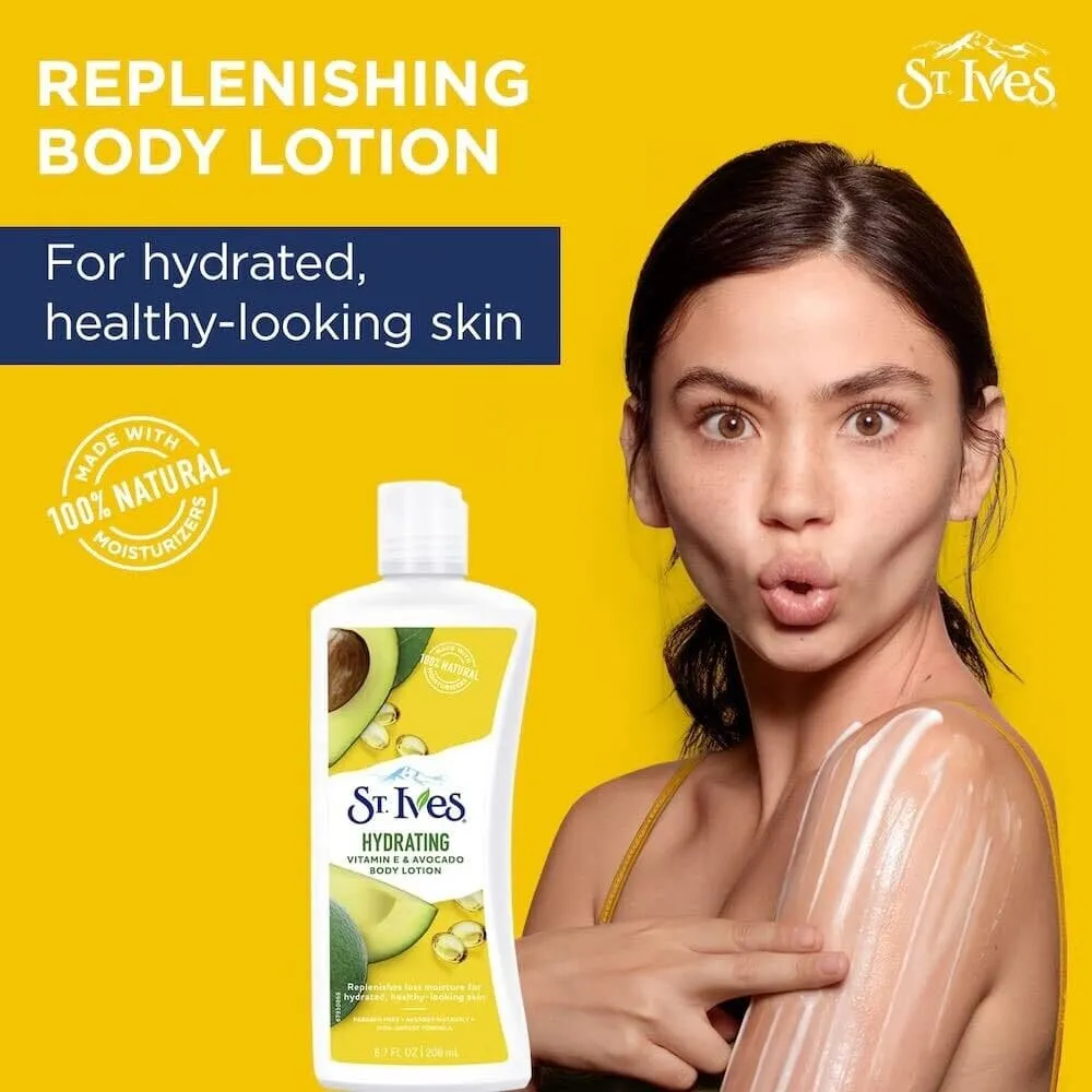 St Ives Body Lotion Hydrating Vitamin E & Avocado 400ml