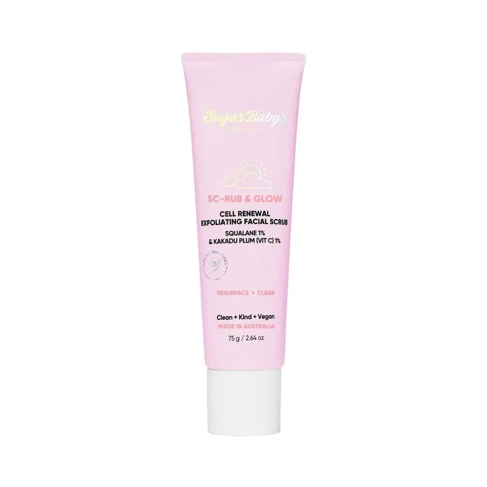 Sugar Baby Sc Rub & Glow Cell Renewal Exfoliating Facial Scrub 75g