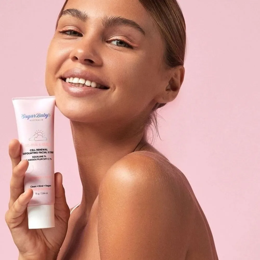 Sugar Baby Sc Rub & Glow Cell Renewal Exfoliating Facial Scrub 75g