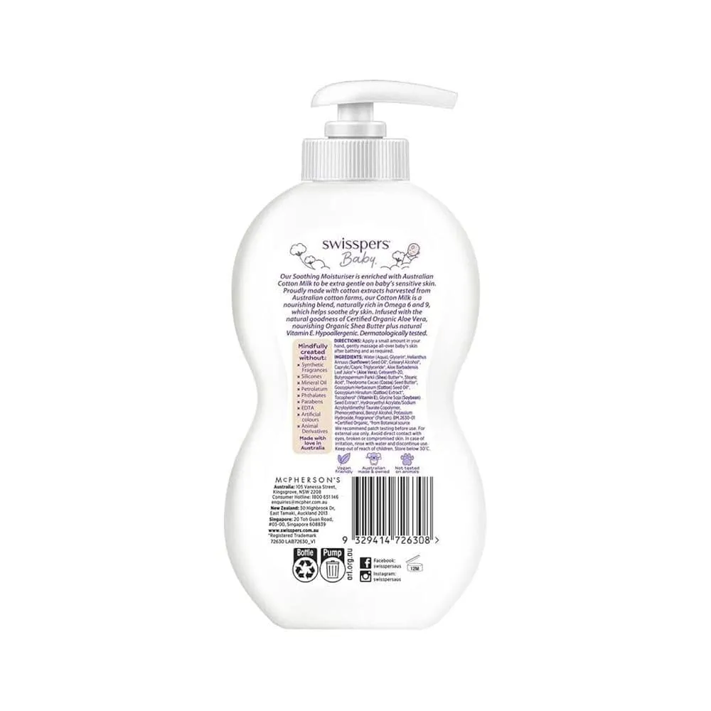 Swisspers Baby Soothing Moisturiser 500ml