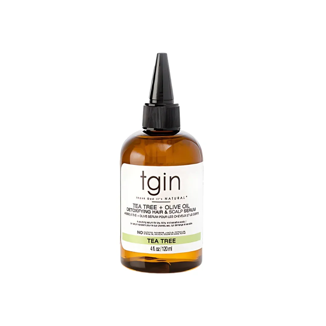 TGIN Tea Tree   Olive Oil Detoxifying Hair & Scalp Serum - 4 oz
