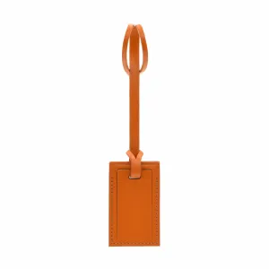 The London Square Collection · Luggage Tag | Pumpkin/Chrome