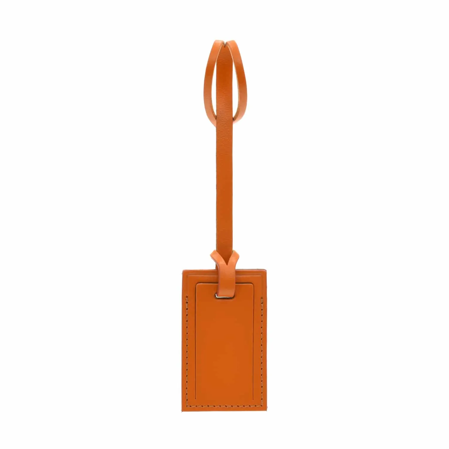 The London Square Collection · Luggage Tag | Pumpkin/Chrome