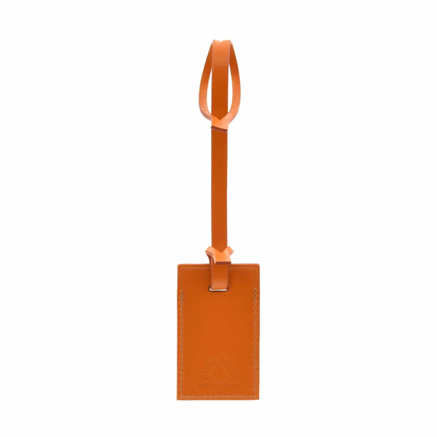 The London Square Collection · Luggage Tag | Pumpkin/Chrome