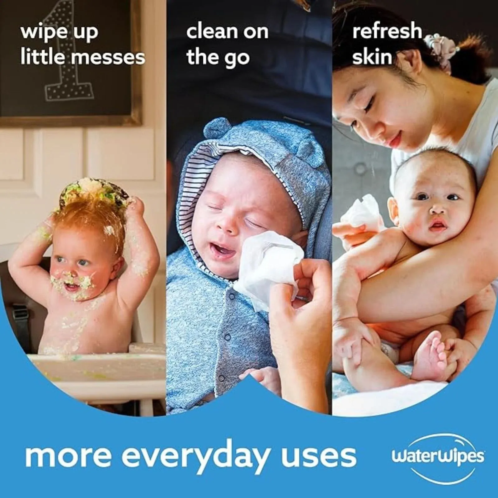 WaterWipes Sensitive Baby Wipes 6x60s